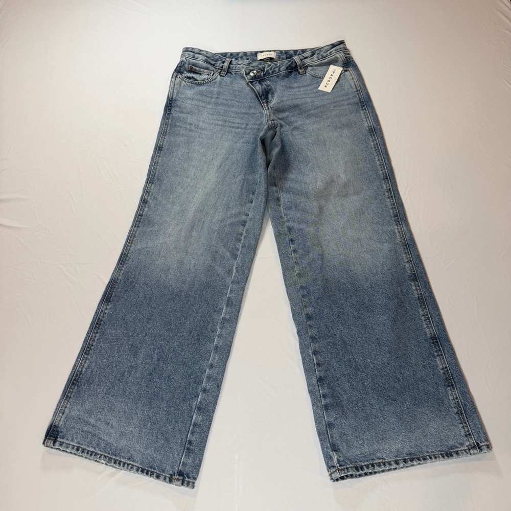 Y2K PacSun Casey‎ Low Rise Baggy Jeans Women Size 28 S Blue Wide Leg Denim